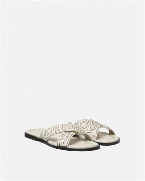 versace sandalen herren gröse 43|weiß Versace Sandalen für Herren .